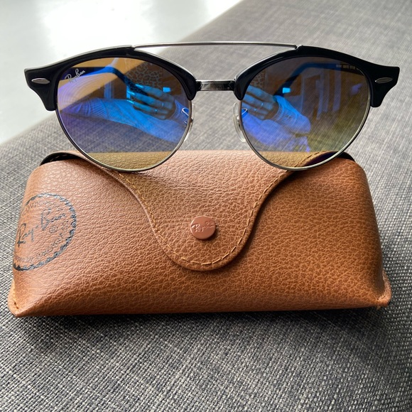 Ray-Ban Clubround Double Bridge Sunglasses - Picture 3 of 5